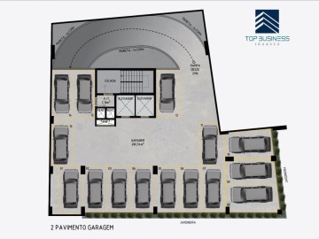 Estacionamento 560m2 em 2 pavimentos - Frontal Top Shopping