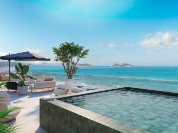 Cobertura 372m2 - Av Pepê, Barra da Tijuca Frontal Mar